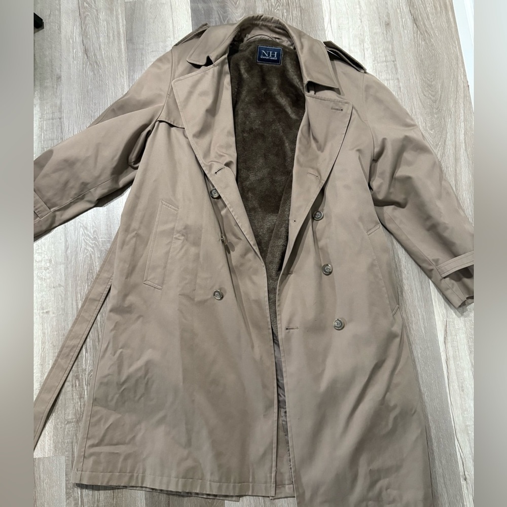Classic Tan Trench Coat by Newport Harbor.